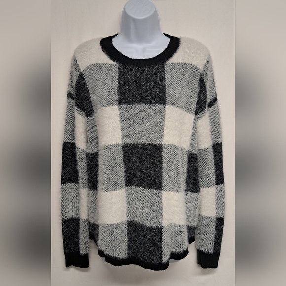 Designer Lab Lord & Taylor S Colorblock Sweater Long Sleeve Stretch Knit - Picture 3 of 8